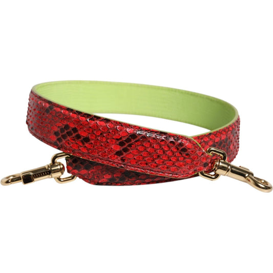 Dolce & Gabbana Red Exotic Leather Handbag Accessory Shoulder Strap WMB535