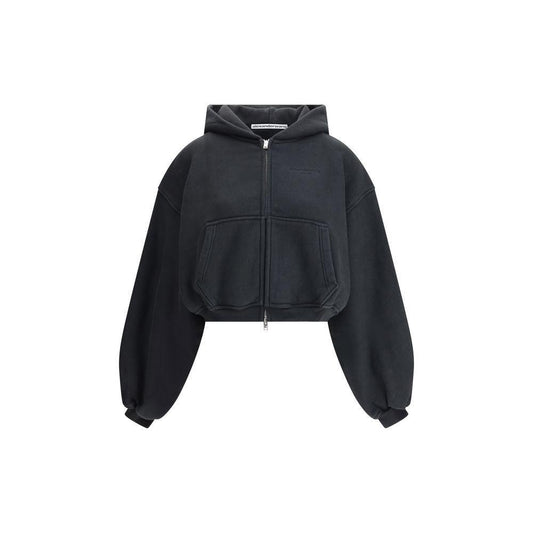 Alexander Wang Cropped zip-up Hoodie AL-1CC3251057001-S