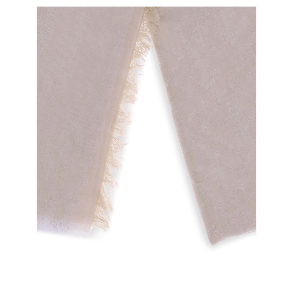 Fendi Beige Cotton Scarf