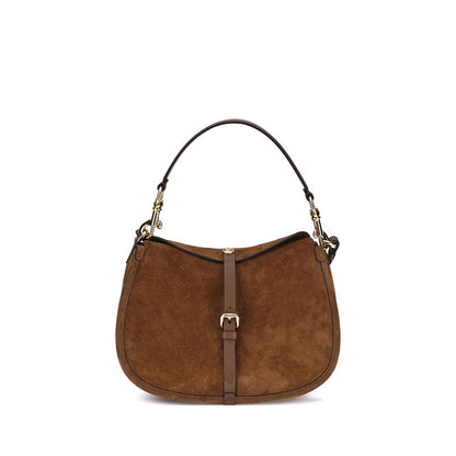Etro Brown Calf Leather Bos Taurus Shoulder Bag