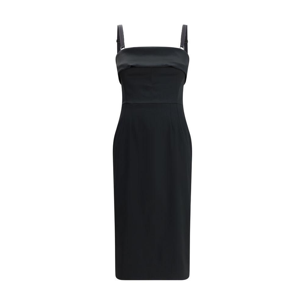 Dolce & Gabbana Satin midi Dress DO-F60AWTGDDB2N0000-IT40 | M