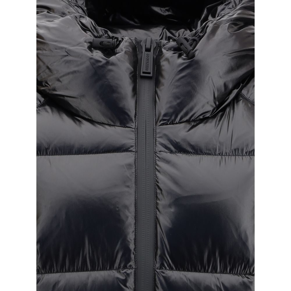 Dsquared² Black Polyamide Full-Length Jacket