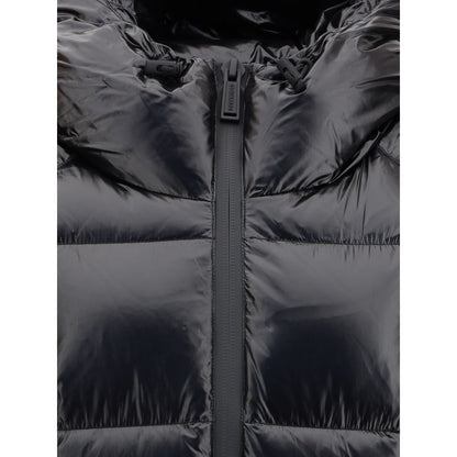 Dsquared² Black Polyamide Full-Length Jacket
