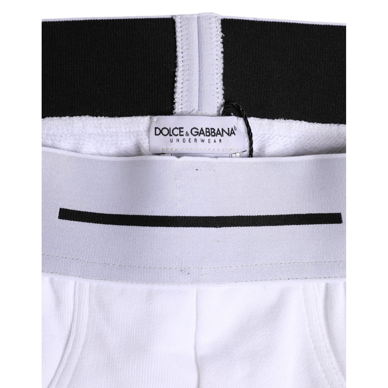 Dolce & Gabbana White Cotton Stretch Regular Brief Underwear