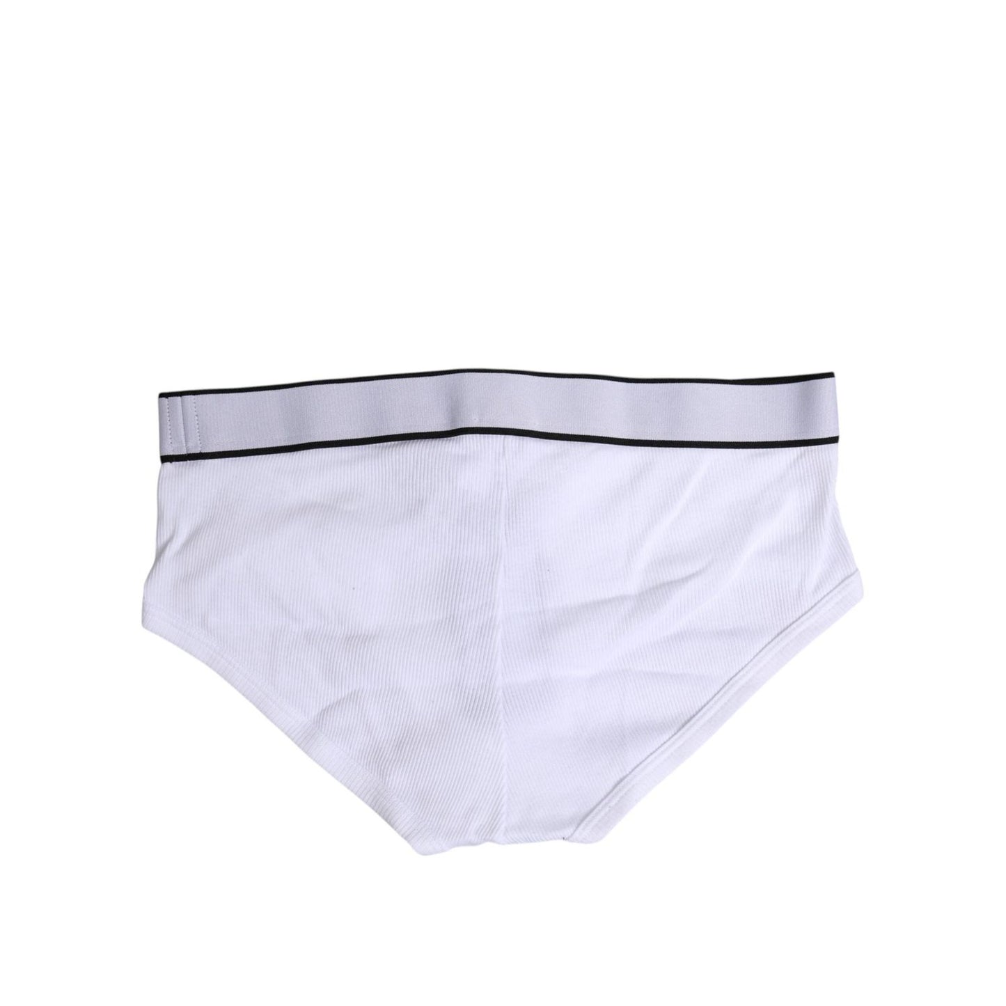 Dolce & Gabbana White Cotton Stretch Regular Brief Underwear
