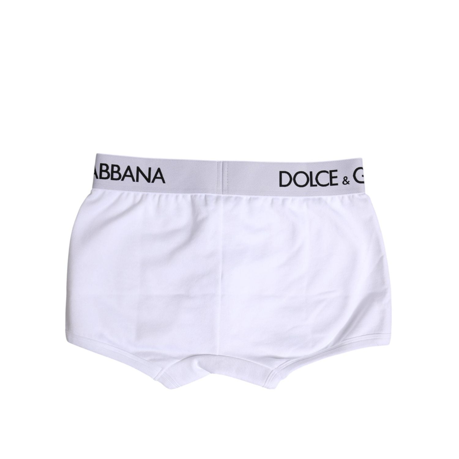 Dolce & Gabbana White Cotton Stretch Regular Boxer Underwear