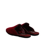 Dolce & Gabbana Red Viscose Velvet Slides Flat Slipper Shoes MV7557-43