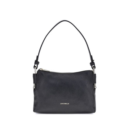 Coccinelle Black Calf Leather Bos Taurus Shoulder Bag
