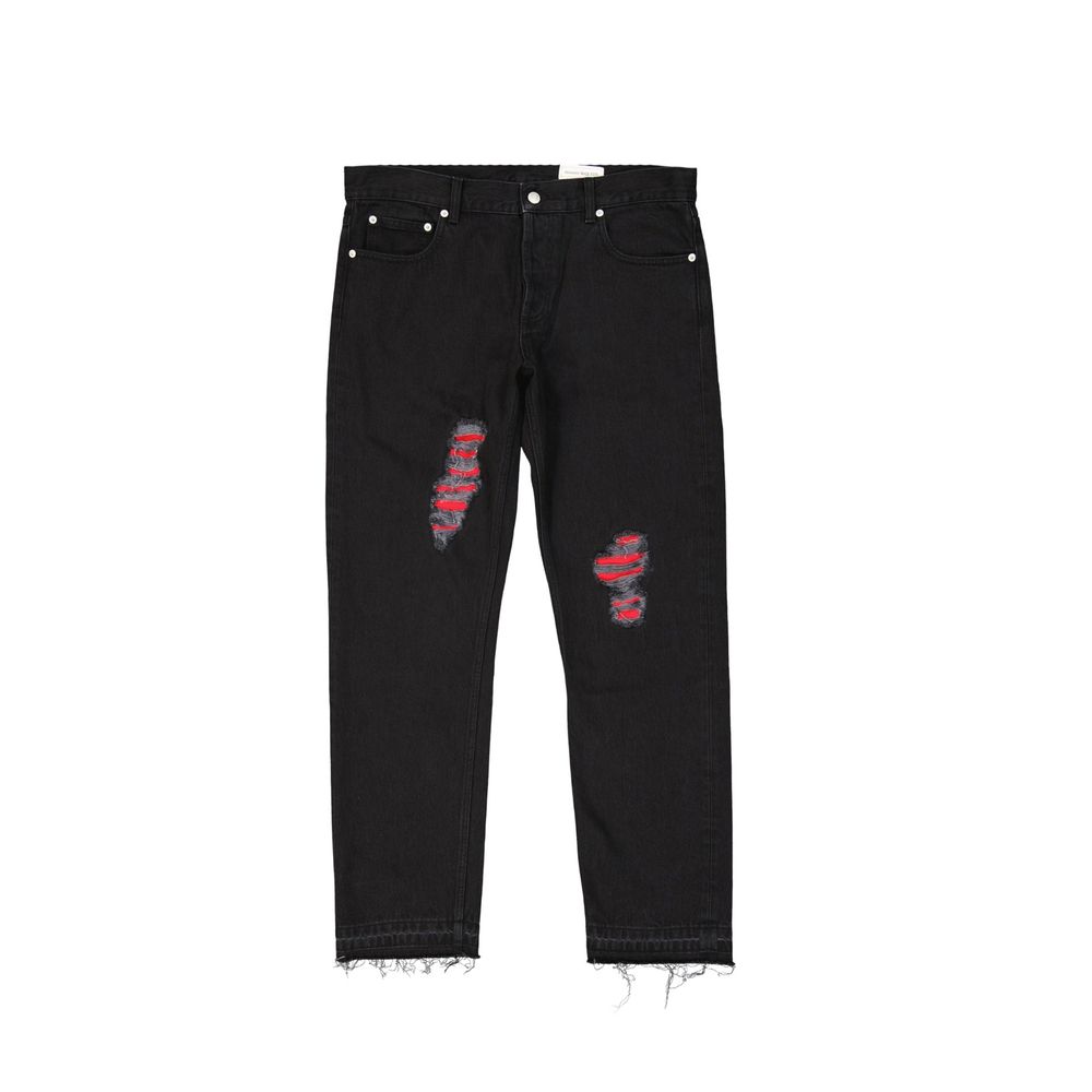 Alexander McQueen Black Cotton Jeans Denim