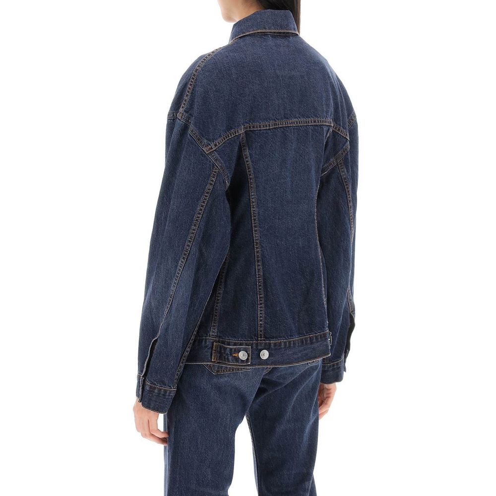 Balenciaga Blue Cotton Denim Jacket
