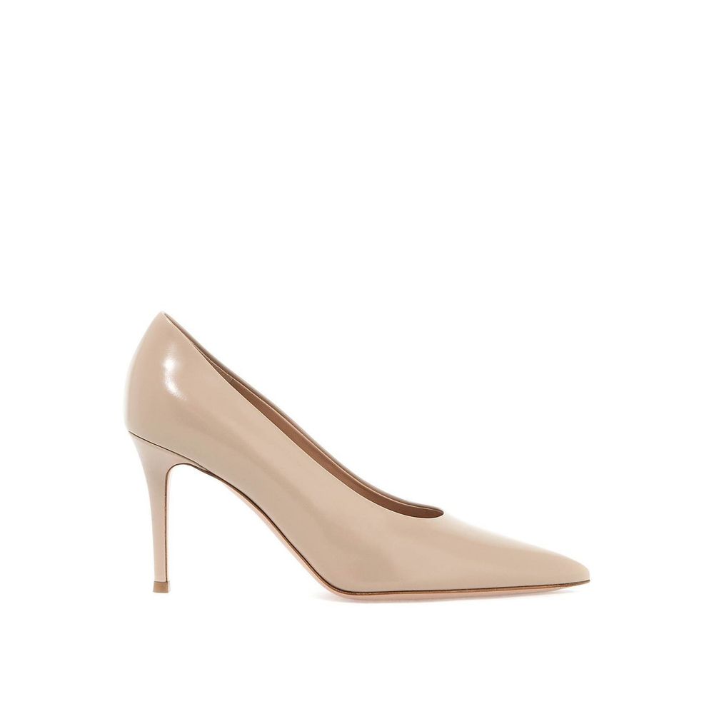 Gianvito Rossi Beige Calfskin High Heel Pumps