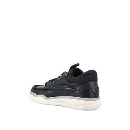 Valentino Garavani Black Lamb Leather Chunky Sneakers