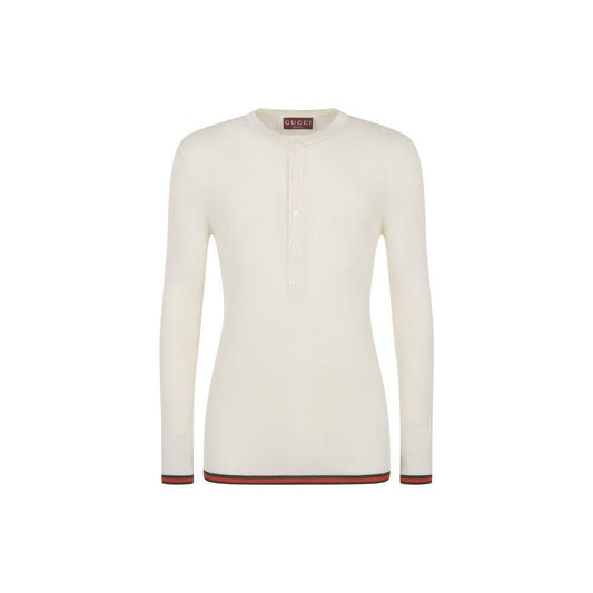 Gucci Ribbed-Knit Silk T-Shirt GU-8815559311572-L