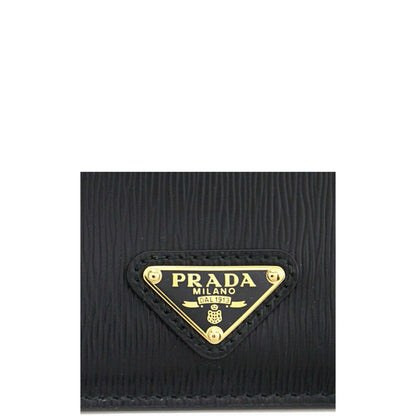 Prada Black Calfskin Cardholder