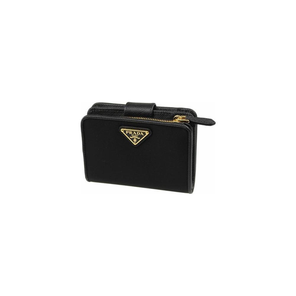 Prada Nylon and Leather French Wallet