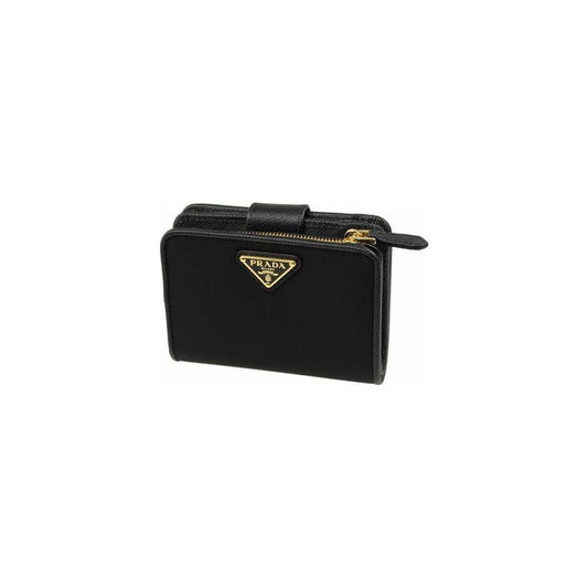 Prada Nylon and Leather French Wallet