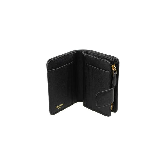 Prada Nylon and Leather French Wallet