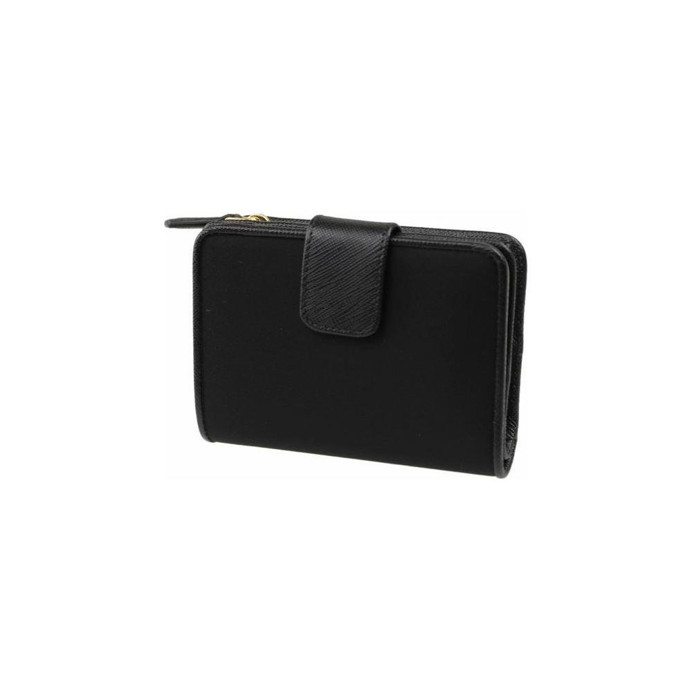 Prada Nylon and Leather French Wallet