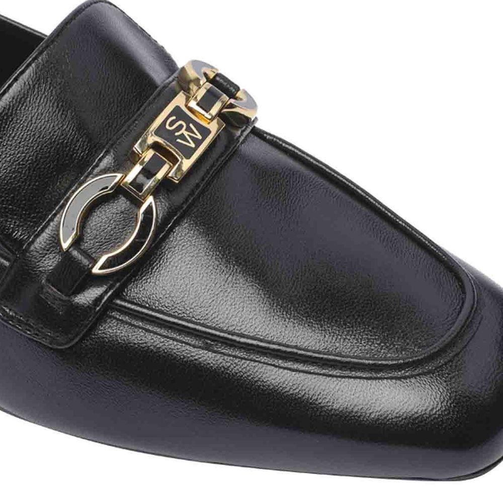 Stuart Weitzman Signature Square Leather Loafers ST-8735597625556-EU36/US6