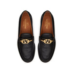Valentino Garavani V-Logo Moon Leather Loafers VA-8735615811796-EU39/US9