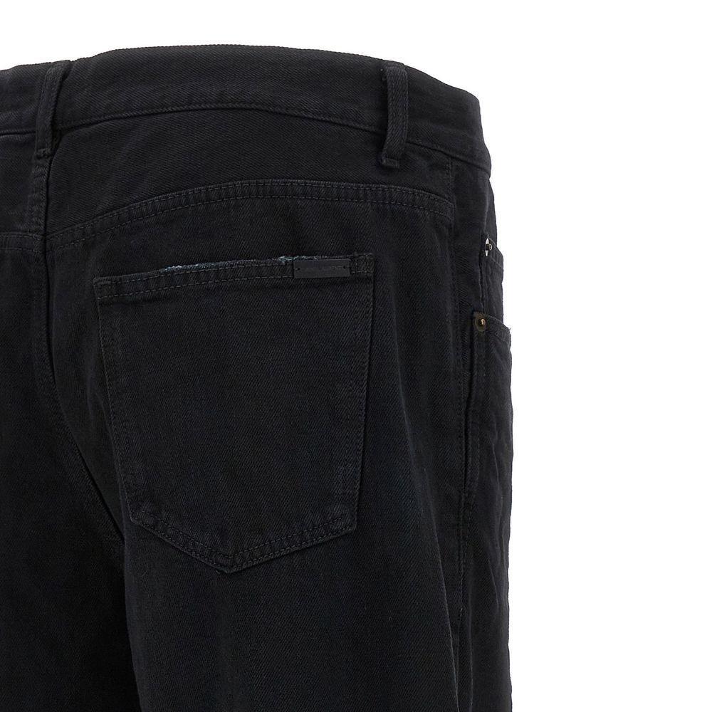 Saint Laurent Long Baggy Denim Jeans SA-8735570100436-W25 | IT39