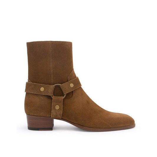 Saint Laurent Wyatt Harness Ankle Boots SA-8735581864148-EU39/US6