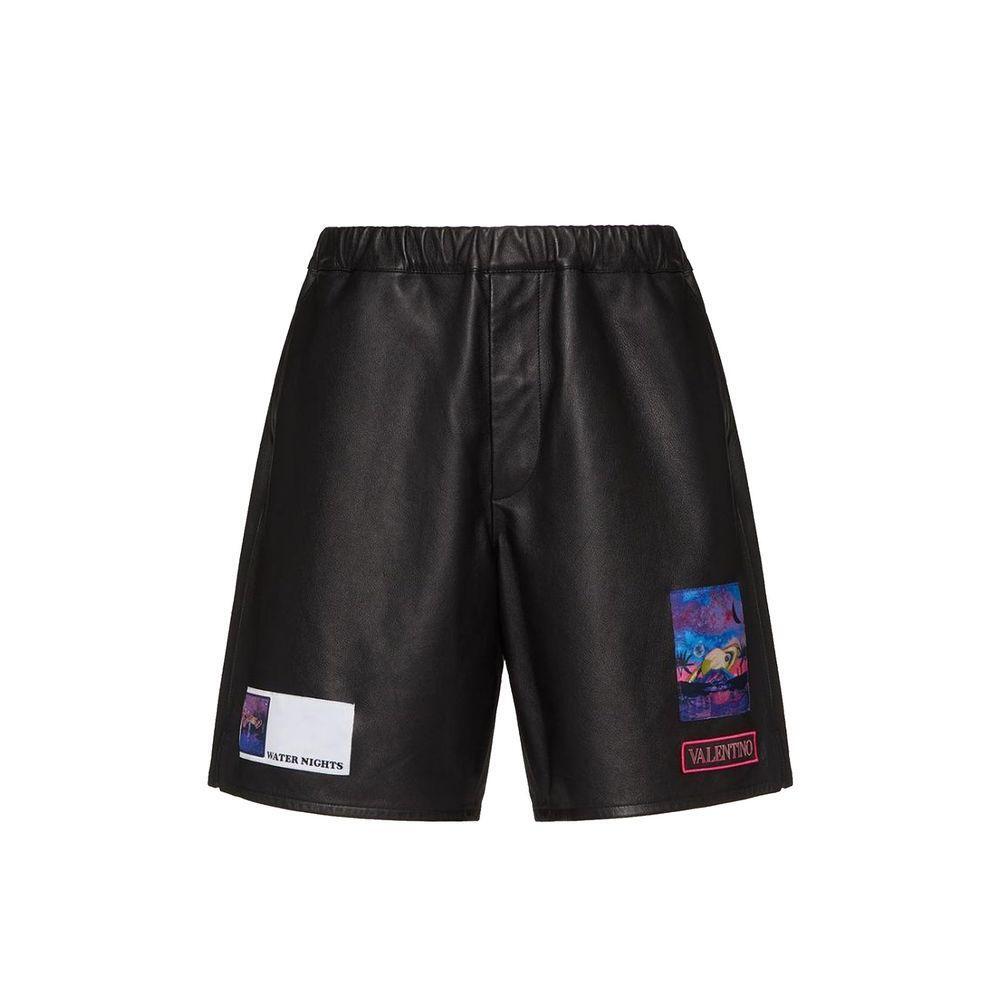 Valentino Leather Shorts VA-8735617253588-48 | M