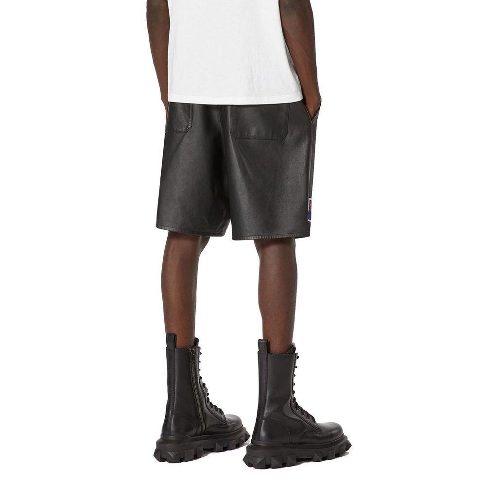 Valentino Leather Shorts VA-8735617253588-48 | M