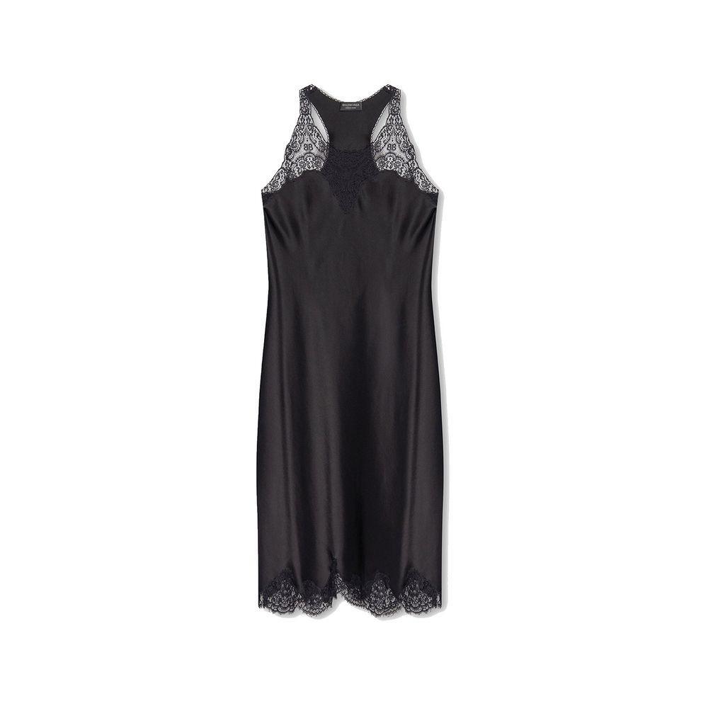 Balenciaga Satin Strappy Midi Dress BA-8736243253460-42