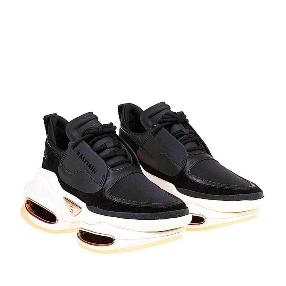 Balmain Leather And Fabric Sneakers BA-8736270680276-EU40/US7