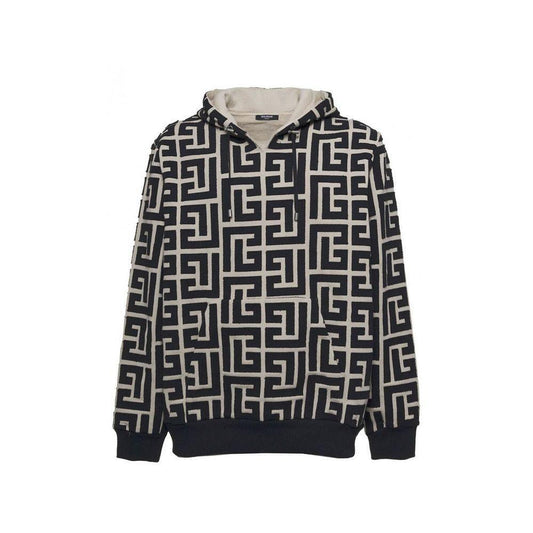Balmain Monogrammed Hooded Sweatshirt BA-8736272744660-S