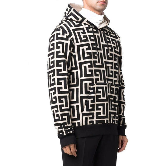 Balmain Monogrammed Hooded Sweatshirt BA-8736272744660-S