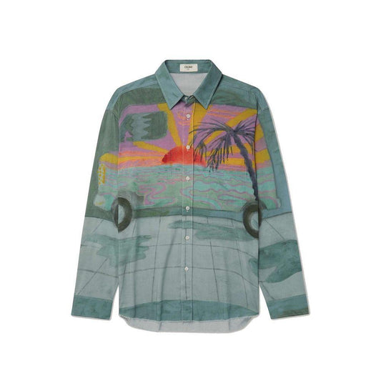 Celine Printed Shirt CE-8736316915924-40