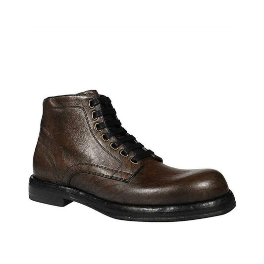Dolce & Gabbana Leather Boots DO-8736350372052-EU41.5/US8.5