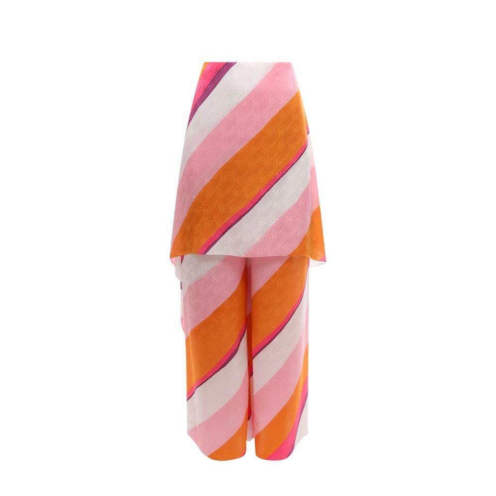 Fendi Ff Color-Block Draped Trousers FE-8736388350164-42