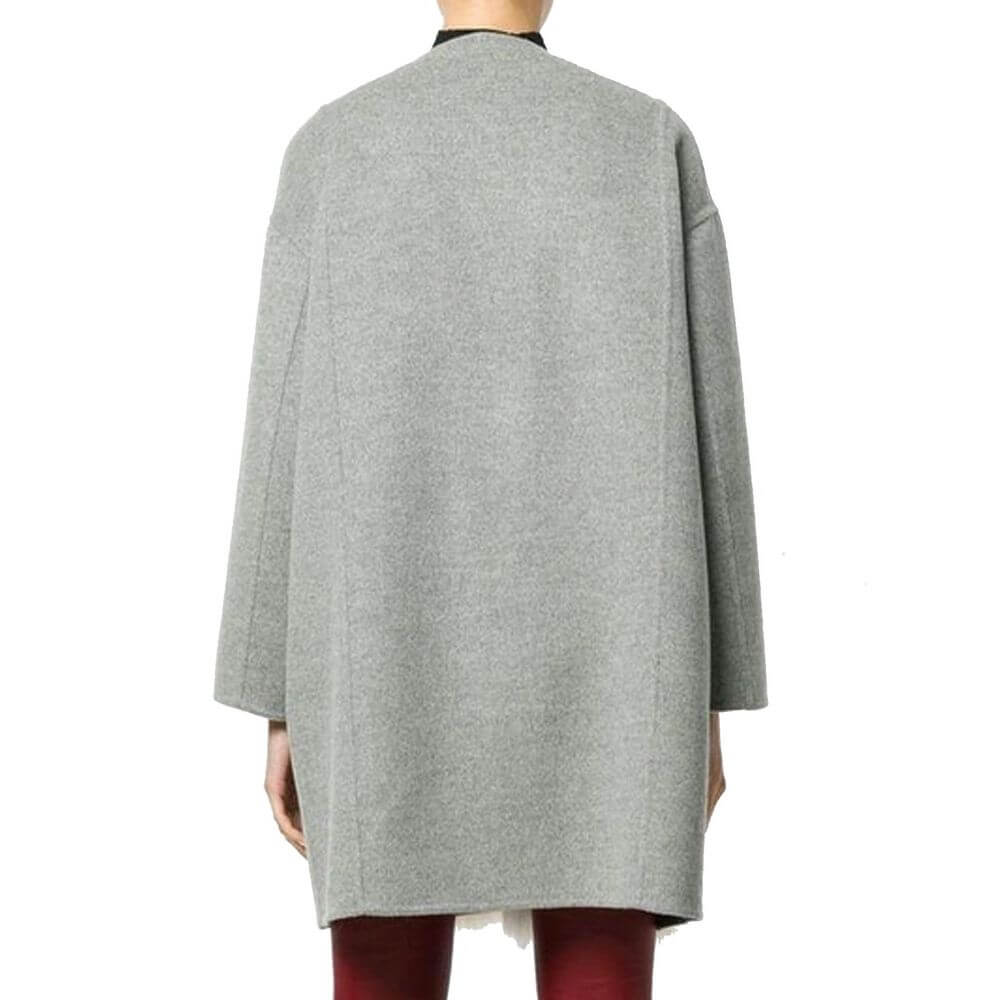 Fendi Fur Trim Cashmere Coat