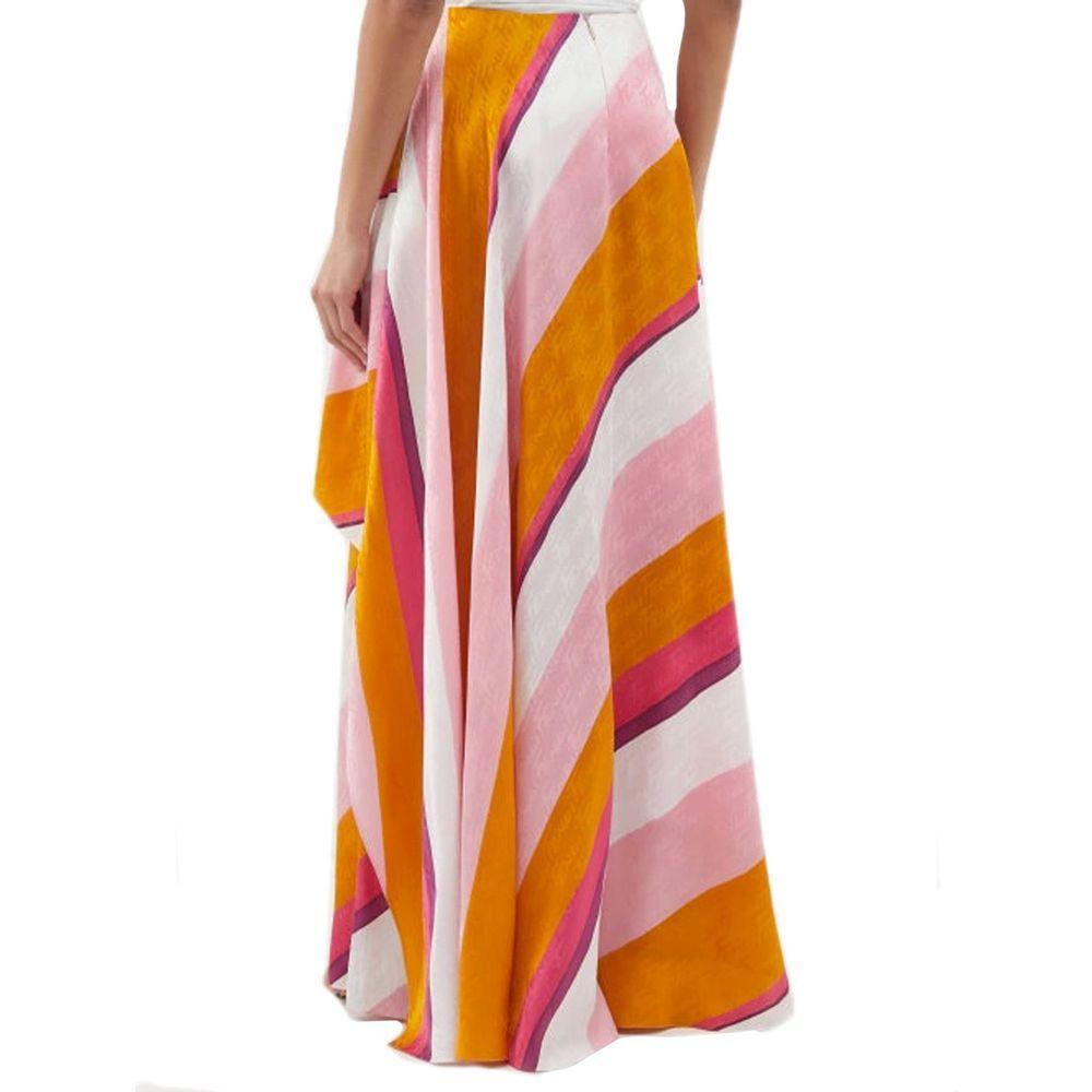 Fendi Ff Color-Block Draped Trousers FE-8736388350164-42