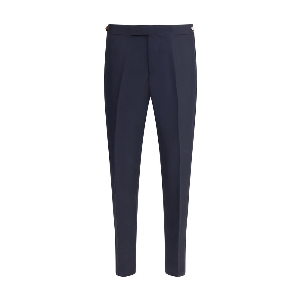Thom Browne Blue Wool Casual Pants