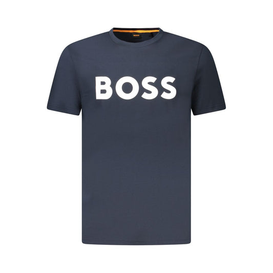 Hugo Boss Blue Cotton Men T-Shirt BO-39203-XL