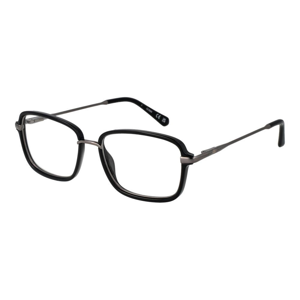 Guess Black Stainless Steel Glasses (Frames)