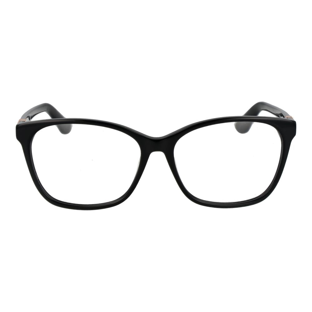 Guess Black Women Glasses Frame full-rim acetate rectangle style with demo lenses.