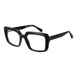 Guess Black Unisex Glasses Frame, full-rim black plastic rectangle frame, demo lenses, size 53mm, includes branded case.
