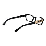 Guess Black Women Glasses Frame in acetate, full-rim style with demo lenses, 51mm size, and branded case included.