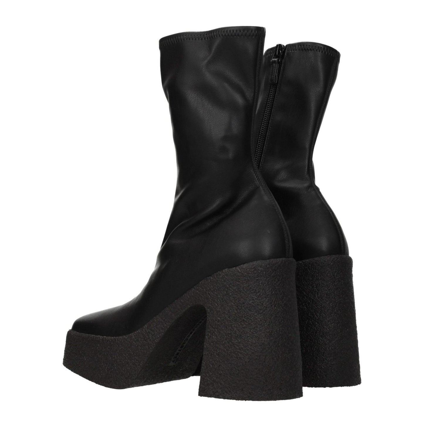 Stella McCartney Black Leather Ankle Boots