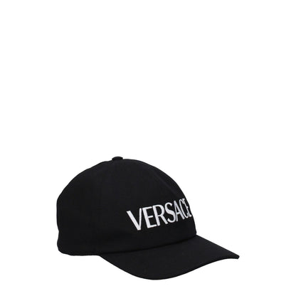 Versace Black Cotton Cap (Baseball Hat)