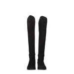 Stuart Weitzman Black Leather Over The Knee