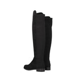 Stuart Weitzman Black Leather Over The Knee