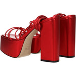 Paris Texas Red Leather Platforms PA-8547254796553-EU37/US7