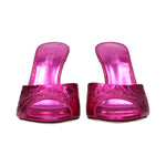 Paris Texas Pink Leather Stiletto Heels Sandals PA-8547254665481-EU37.5/US7.5