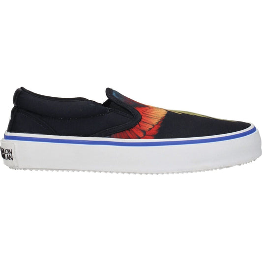 Marcelo Burlon Black Fabric Slip-On Loafers MA-8547258925321-EU40/US7